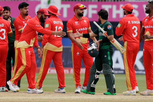 In the T20 World Cup 2024, Pakistan won their first match, beating Canada by 7 wickets.