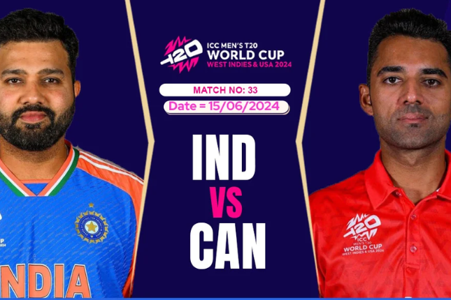 T20 World Cup: India vs Canada Dream11 Prediction & Team Picks